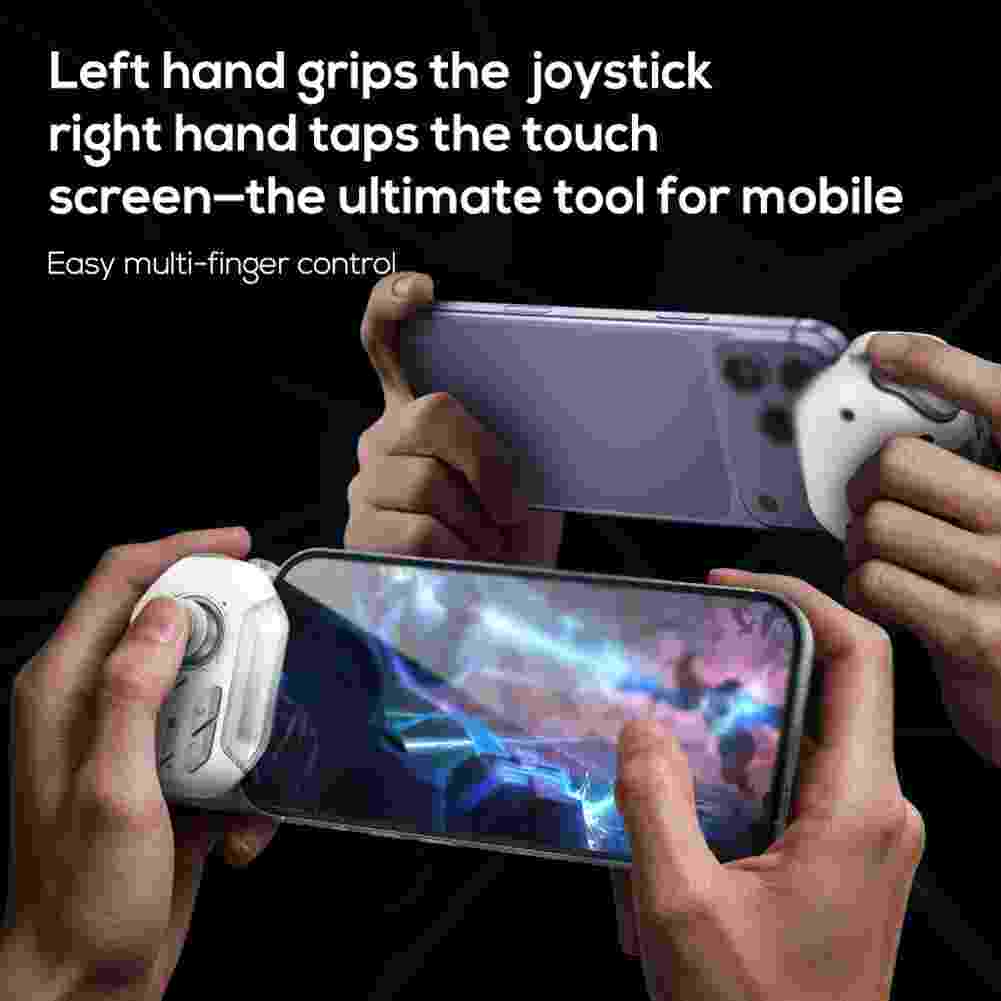 Gaming Accessories For Mobile - MB07モバイルフォンゲーム用ジョイスティック、RGBカスタムキーとマクロ機能搭載、IOS/Android対応ワイヤレスゲームパッドコントローラー