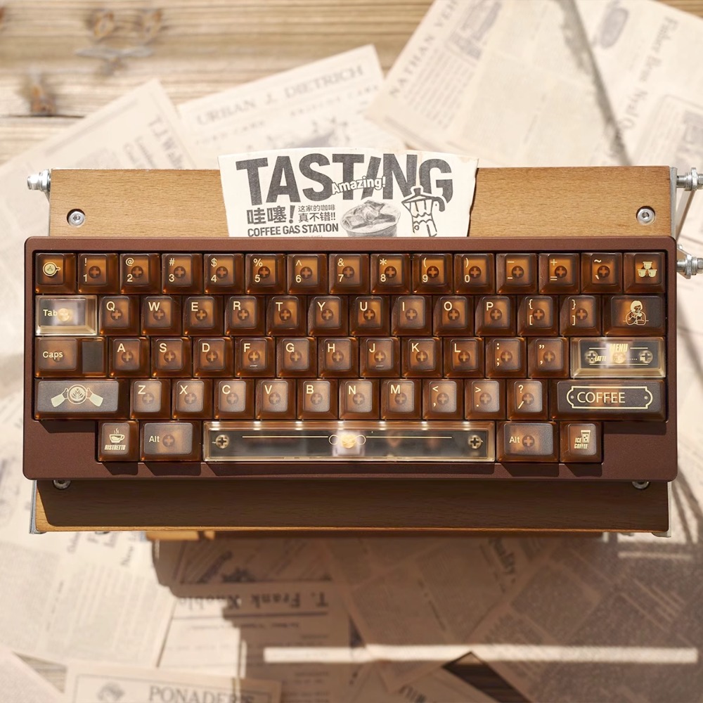 Gaming Accessories Shop - カスタム TapTempo コーヒーショップキーキャップセット 154 キー PC