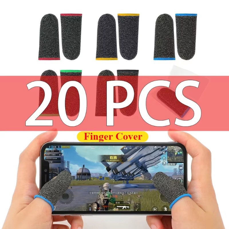 Gaming Accessories For Mobile - 20/40 個の指カバーゲームコントローラー PUBG モバイルゲーム用抗汗スクラッチ滑り止めタッチスクリーンゲーム指親指カバー