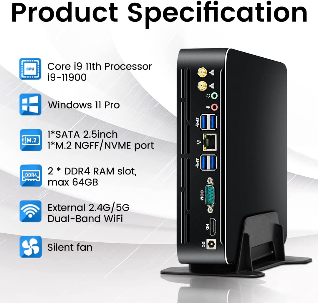 Intel Cpu Core I5 - Partaker 第11世代インテルミニPC Windows 11 Core i9
