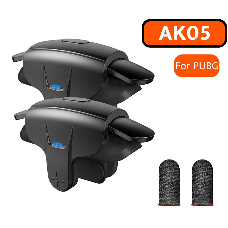 Gaming Accessories For Mobile - AK05ゲームコントローラー PUBGモバイル用 携帯電話射撃照準ボタン ゲームパッドトリガー L1R1 シュータージョイスティック