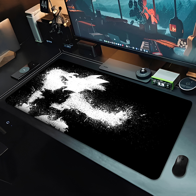 DBZ ブラックアニメマウスパッドドラゴンボール大型 PC  - Gaming Accessories Keyboards のレビューと価格