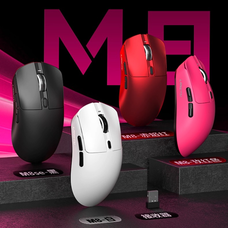 Langtu ワイヤレスマウス M8 3 モード軽量ビッグハ - Gaming Hand Accessories のレビューと価格