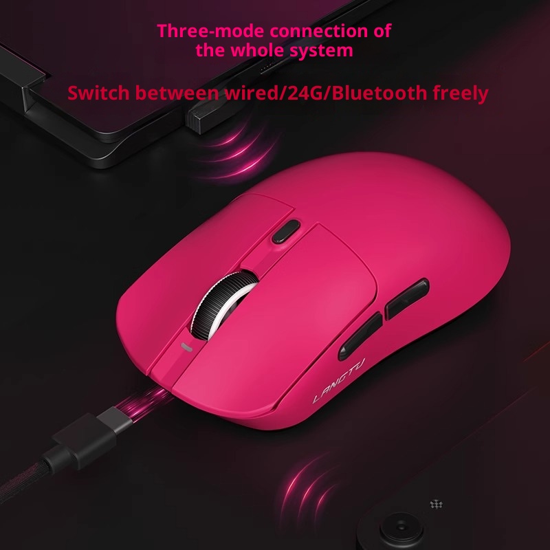 Langtu ワイヤレスマウス M8 3 モード軽量ビッグハ - Gaming Hand Accessories のレビューと価格