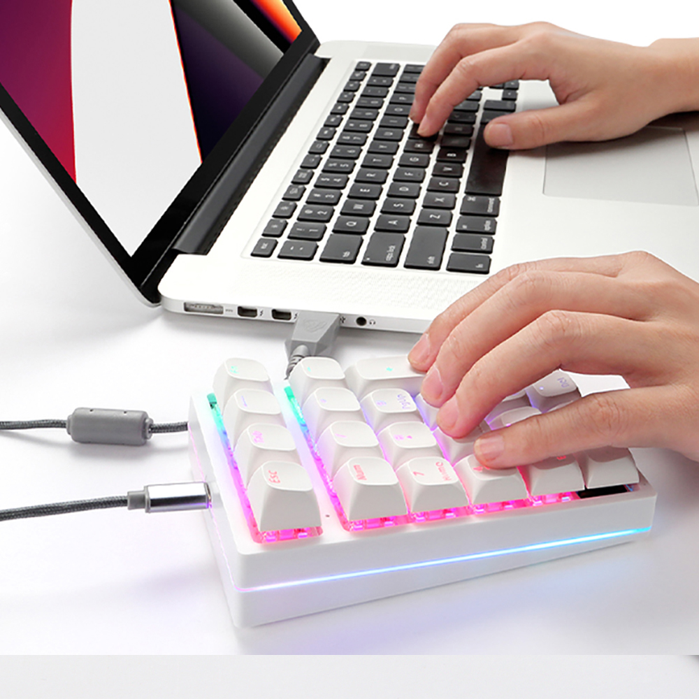 K24Pro 21 キーテンキーメカニカルテンキーホットスワ - Keyboard Numpad Separate のレビューと価格