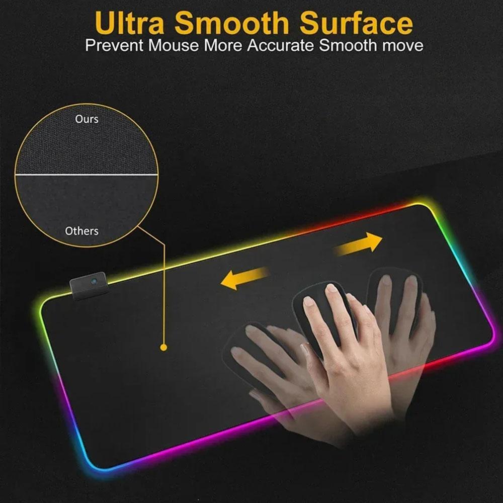 マーケットブルマウスパッド RGB バックライト付きマウスパ - Gaming Accessories Market のレビューと価格