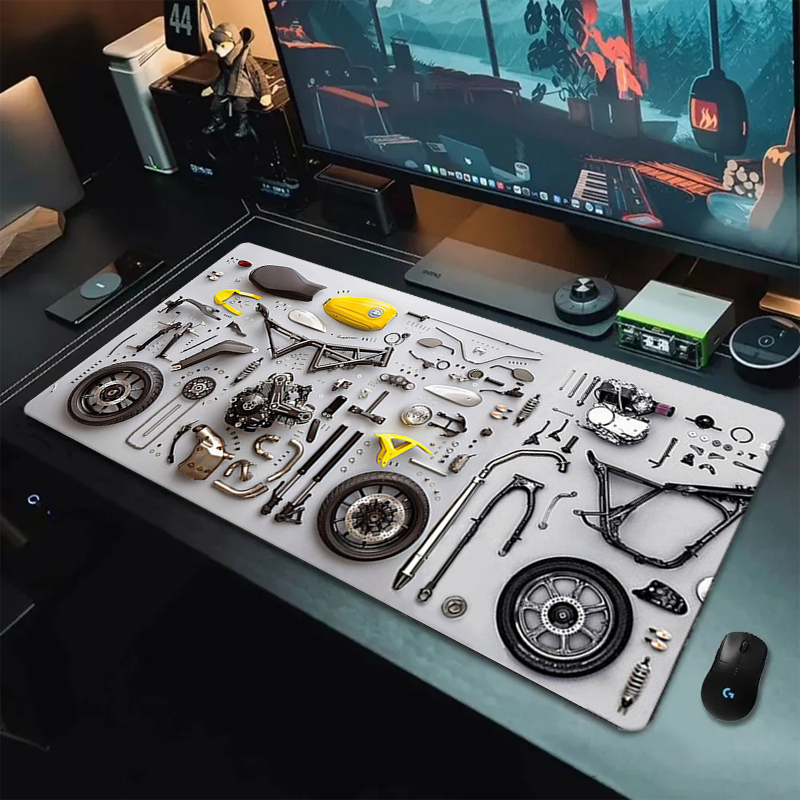分解図 ゴム製マウスパッド マウスパッド XXL ゲームアク - Gaming Accessories Keyboards のレビューと価格