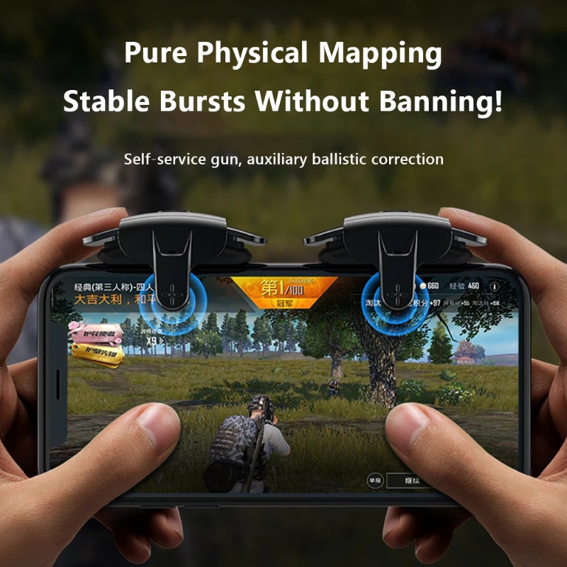 AK05ゲームコントローラー PUBGモバイル用 携帯電話射 - Gaming Accessories For Mobile のレビューと価格